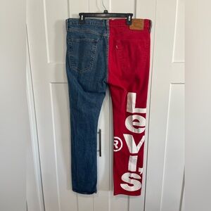 Levis Premium Big E 541 Athletic Taper Jeans Mens 36x34 Colorblock